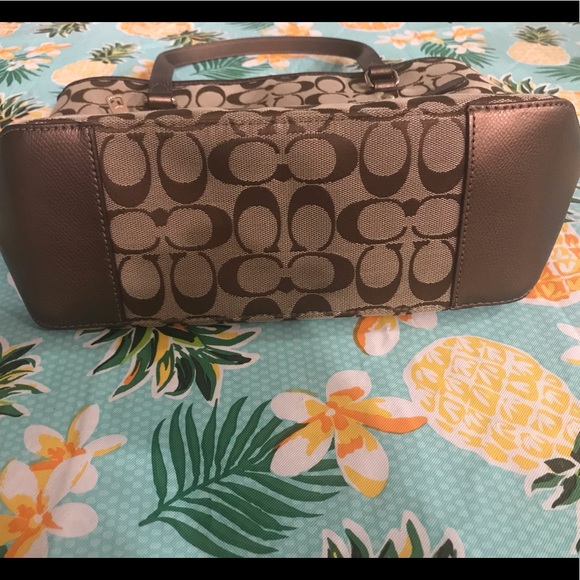 Coach Signature Mini City Zip Tote - Picture 6 of 8